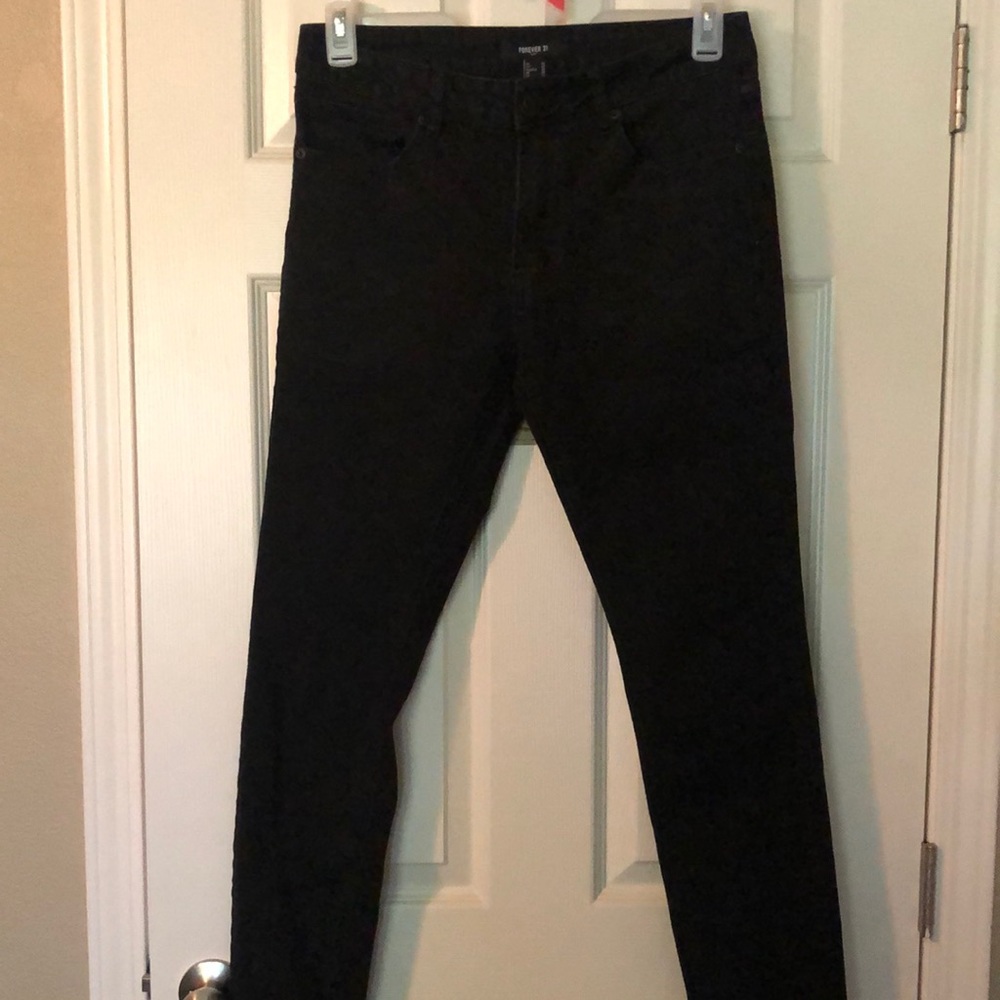 Men’s Forever 21 Black Skinny Fit Jeans W32 L32